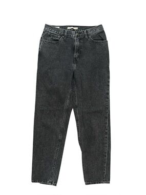 Levi's Women's Size 28W Mom Jeans in Washed Black Casual Every Day Denim Retro